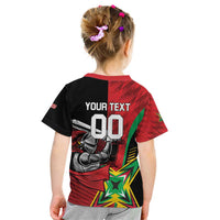 Custom Amazon Warriors Vs Knight Riders Kid T Shirt Trinbago and Guyana Face Off Cricket LT01