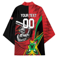 Custom Amazon Warriors Vs Knight Riders Kimono Trinbago and Guyana Face Off Cricket LT01