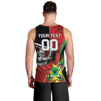 Custom Amazon Warriors Vs Knight Riders Men Tank Top Trinbago and Guyana Face Off Cricket LT01