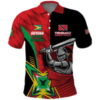 Custom Amazon Warriors Vs Knight Riders Polo Shirt Trinbago and Guyana Face Off Cricket LT01