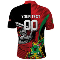 Custom Amazon Warriors Vs Knight Riders Polo Shirt Trinbago and Guyana Face Off Cricket LT01