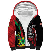Custom Amazon Warriors Vs Knight Riders Sherpa Hoodie Trinbago and Guyana Face Off Cricket LT01