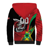 Custom Amazon Warriors Vs Knight Riders Sherpa Hoodie Trinbago and Guyana Face Off Cricket LT01