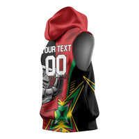 Custom Amazon Warriors Vs Knight Riders Sleeveless Hoodie Trinbago and Guyana Face Off Cricket LT01