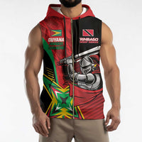 Custom Amazon Warriors Vs Knight Riders Sleeveless Zip Hoodie Trinbago and Guyana Face Off Cricket LT01