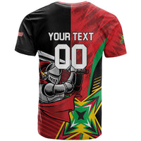 Custom Amazon Warriors Vs Knight Riders T Shirt Trinbago and Guyana Face Off Cricket LT01