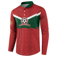 Custom Morocco 2026 Football Button Sweatshirt Atlas Lionesses Born Winners