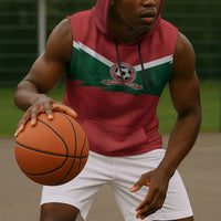Custom Morocco 2026 Football Sleeveless Hoodie Atlas Lionesses Born Winners