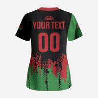 Custom Malawi 2026 Football Scrub Top Go Scorchers Go Champions