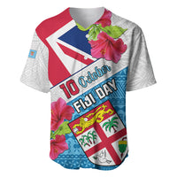 Fiji Day Baseball Jersey Fijian Hibiscus Special Version - Wonder Print Shop