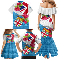 Fiji Day Family Matching Mermaid Dress and Hawaiian Shirt Fijian Hibiscus Special Version - Wonder Print Shop