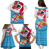 Fiji Day Family Matching Puletasi Dress and Hawaiian Shirt Fijian Hibiscus Special Version - Wonder Print Shop
