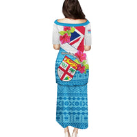 Fiji Day Family Matching Puletasi Dress and Hawaiian Shirt Fijian Hibiscus Special Version - Wonder Print Shop