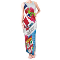 Fiji Day Tank Maxi Dress Fijian Hibiscus Special Version - Wonder Print Shop