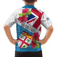 Personalised Fiji Day Family Matching Summer Maxi Dress and Hawaiian Shirt Fijian Hibiscus Special Version - Wonder Print Shop