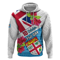 Personalised Fiji Day Hoodie Fijian Hibiscus Special Version - Wonder Print Shop