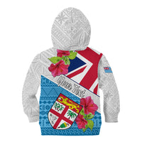 Personalised Fiji Day Kid Hoodie Fijian Hibiscus Special Version - Wonder Print Shop
