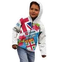 Personalised Fiji Day Kid Hoodie Fijian Hibiscus Special Version - Wonder Print Shop