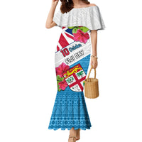 Personalised Fiji Day Mermaid Dress Fijian Hibiscus Special Version - Wonder Print Shop