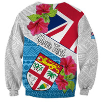 Personalised Fiji Day Sweatshirt Fijian Hibiscus Special Version - Wonder Print Shop