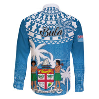 Fiji Family Matching Off Shoulder Maxi Dress and Hawaiian Shirt Bula Fijian Tapa Pattern - Wonder Print Shop