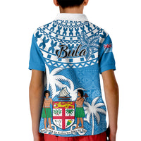 Fiji Kid Polo Shirt Bula Fijian Tapa Pattern - Wonder Print Shop