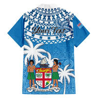 Personalised Fiji Kid Hawaiian Shirt Bula Fijian Tapa Pattern - Wonder Print Shop