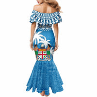 Personalised Fiji Mermaid Dress Bula Fijian Tapa Pattern - Wonder Print Shop