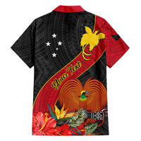 Personalised Papua New Guinea Kid Hawaiian Shirt Bird Of Paradise With Tropical Flower - Wonder Print Shop