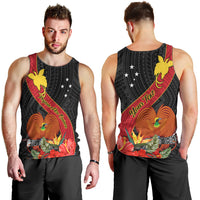 personalised-papua-new-guinea-men-tank-top-bird-of-paradise-with-tropical-flower