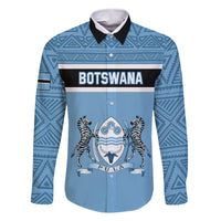 Botswana Family Matching Off Shoulder Short Dress and Hawaiian Shirt Tswana Pula African Pattern - Wonder Print Shop