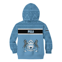 Botswana Kid Hoodie Tswana Pula African Pattern - Wonder Print Shop