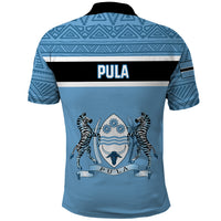 Botswana Polo Shirt Tswana Pula African Pattern - Wonder Print Shop