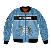 Personalised Botswana Bomber Jacket Tswana Pula African Pattern - Wonder Print Shop