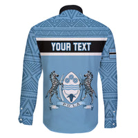 Personalised Botswana Family Matching Off Shoulder Short Dress and Hawaiian Shirt Tswana Pula African Pattern - Wonder Print Shop