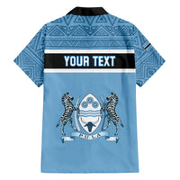 Personalised Botswana Family Matching Short Sleeve Bodycon Dress and Hawaiian Shirt Tswana Pula African Pattern - Wonder Print Shop