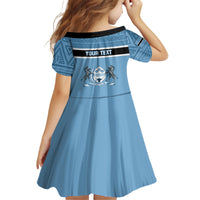 Personalised Botswana Family Matching Summer Maxi Dress and Hawaiian Shirt Tswana Pula African Pattern - Wonder Print Shop