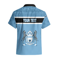 Personalised Botswana Hawaiian Shirt Tswana Pula African Pattern - Wonder Print Shop