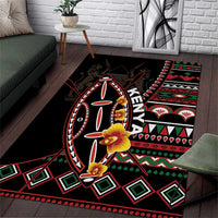 Kenya Area Rug Jamhuri ya Kenya Shield - Wonder Print Shop