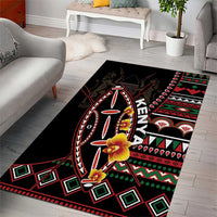 Kenya Area Rug Jamhuri ya Kenya Shield - Wonder Print Shop