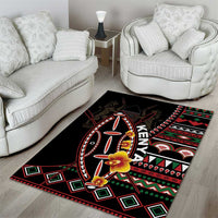 Kenya Area Rug Jamhuri ya Kenya Shield - Wonder Print Shop