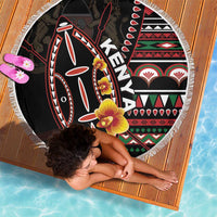Kenya Beach Blanket Jamhuri ya Kenya Shield - Wonder Print Shop