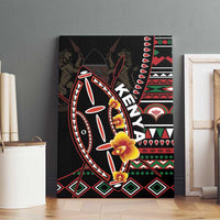 Kenya Canvas Wall Art Jamhuri ya Kenya Shield - Wonder Print Shop