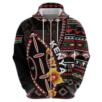 Personalized Kenya Hoodie Jamhuri ya Kenya Shield - Wonder Print Shop