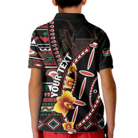 Personalized Kenya Kid Polo Shirt Jamhuri ya Kenya Shield - Wonder Print Shop