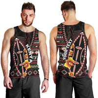 Personalized Kenya Men Tank Top Jamhuri ya Kenya Shield - Wonder Print Shop