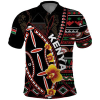 Personalized Kenya Polo Shirt Jamhuri ya Kenya Shield - Wonder Print Shop