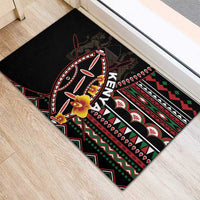 Kenya Rubber Doormat Jamhuri ya Kenya Shield - Wonder Print Shop