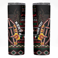 Personalized Kenya Skinny Tumbler Jamhuri ya Kenya Shield - Wonder Print Shop