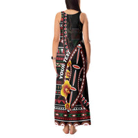 Personalized Kenya Tank Maxi Dress Jamhuri ya Kenya Shield - Wonder Print Shop